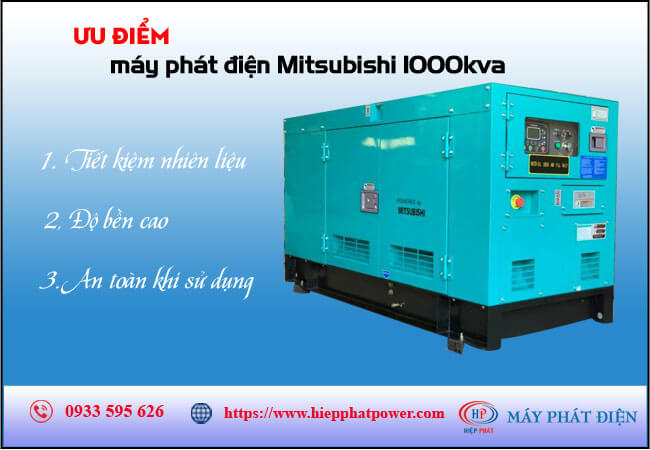 Máy phát điện Mitsubishi 1000kva